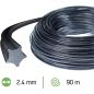 Strimmer draad Ster Nylium Starline Zwart ø2.4mm/90m Oregon 104883E