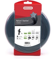 Filo per decespugliatore Etoile Nylium Starline Nero ø 2.4mm/90m Oregon 104883E