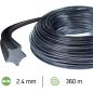 Linha de roçadora Etoile Nylium Starline Preto ø 2.4mm/360m Oregon 104885E