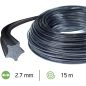 Etoile Nylium Starline Freischneiderschnur Schwarz ø 2.7mm/15m Oregon 559054