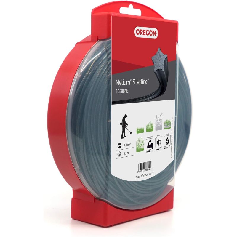Bosmaaier draad Ster Nylium Starline Zwart ø3.0mm/60m Oregon 104884E