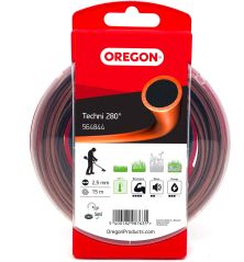 Fil débroussailleuse Rond Techni 280° Marron/Noir ø2.5mm/15m Oregon 564844