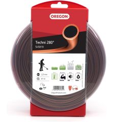 Round brushcutter line Techni 280° Brown/Black ø 2.5mm/81m Oregon 545819