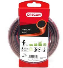 Línea de desbrozadora redonda Techni 280° Marrón/Negro ø 2.7mm/15m Oregon 564843