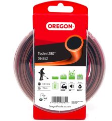 Fil débroussailleuse Rond Techni 280° Marron/Noir ø3.0mm/15m Oregon 564842