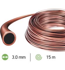 Fil débroussailleuse Rond Techni 280° Marron/Noir ø3.0mm/15m Oregon 564842