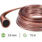 Fil débroussailleuse Rond Techni 280° Marron/Noir ø3.0mm/15m Oregon 564842