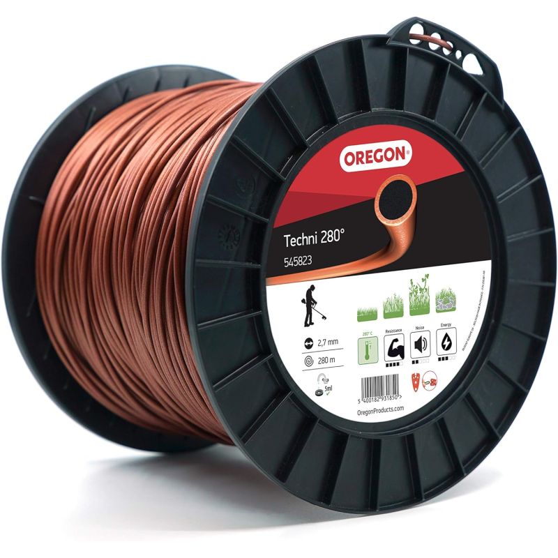 Bosmaaier draad Rond Techni 280° Bruin/Zwart ø2.7mm/280m Oregon 545823