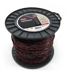 Linha de roçadeira oval torcida Terramax Vermelho/preto ø4 mm/128m Oregon 636771