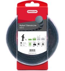 Freischneiderschnur, rund, gedreht, Nylium Silencio, Schwarz, ø 2.4mm/87m Oregon 800010