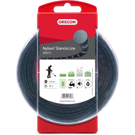 Brushcutter line Round Twisted Nylium Silencio Black ø 3.0mm/56m Oregon 800012