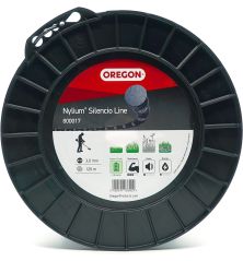 Linha Roçadora Redonda Torcida Nylium Silencio Preto ø 3.0mm/120m Oregon 800017