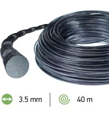 Freischneiderschnur, rund, gedreht, Nylium Silencio, Schwarz, ø 3.5mm/40m Oregon 800013