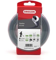 Fil débroussailleuse Rond Duoline Transparent/Noir ø3.0mm/15m Oregon 295368E