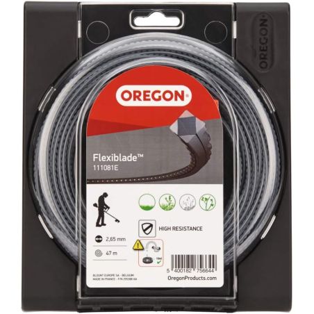 Filo per decespugliatore Lama Flexi quadrata Nero/Grigio ø 2.7mm/47m Oregon 111081E