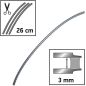 Freischneiderlinie Quadratische Flexi-Klinge Schwarz/Grau ø 3.0mm/26cm Oregon 111114E