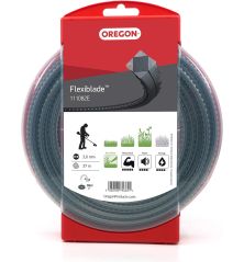 Freischneiderschnur Quadratische Flexi-Klinge Schwarz/Grau ø 3.0mm/37m Oregon 111082E