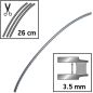 Freischneiderlinie Quadratische Flexi-Klinge Schwarz/Grau ø 3.5mm/26cm Oregon 111115E