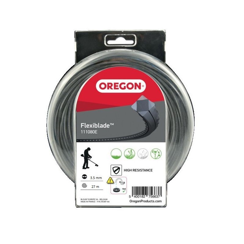 Brushcutter line Square Flexi-blade Black/Grey ø 3.5mm/27m Oregon 111084E