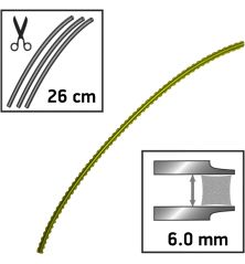 Línea Desbrozadora Cuadrada Techni-Blade Amarilla ø 6.0mm/26cm Oregon 525243