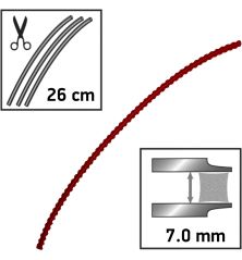 Línea de desbrozadora cuadrada Techni-Blade roja ø 7.0mm/26cm Oregon 525244