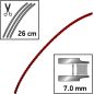 Fil débroussailleuse Carré Techni-Blade Rouge ø7.0mm/26cm Oregon 525244