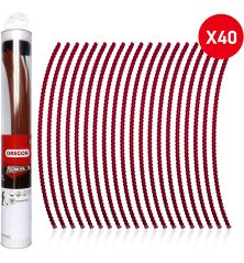 Techni-Blade Square Brushcutter Line Red ø 7.0mm/26cm Oregon 539174