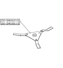 Pack Palier de lame Del Morino DMK060VD + 3 Lames DMK173CD