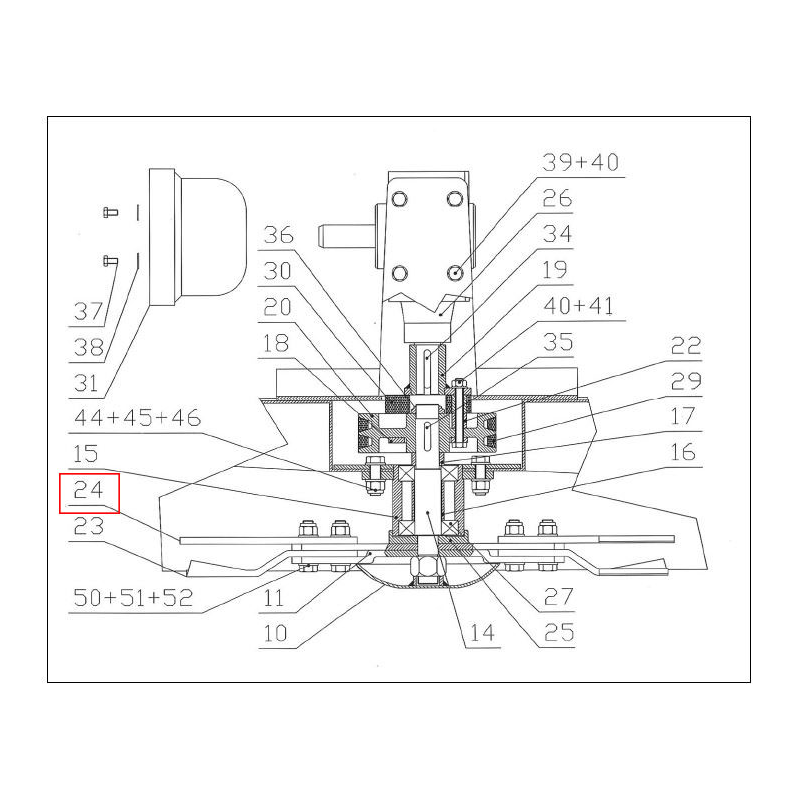 Upper Blade Piania DEL MORINO - GWW188D