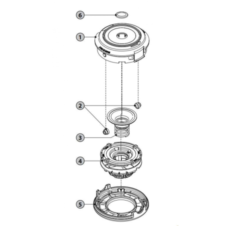 Couvercle supérieur pour tête débroussailleuse 539137 - Oregon 544357 - OREGON - Accessoires tête et fil - Jardin Affaires