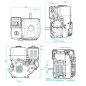 YAMAHA Motor 5.5 PK - MX175 - Met cilindrische as 20 mm - MX175B2E