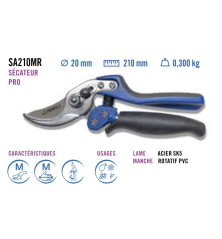 Sécateur ISEKI - SA210MR manche rotatif à usage semi-pro / pro