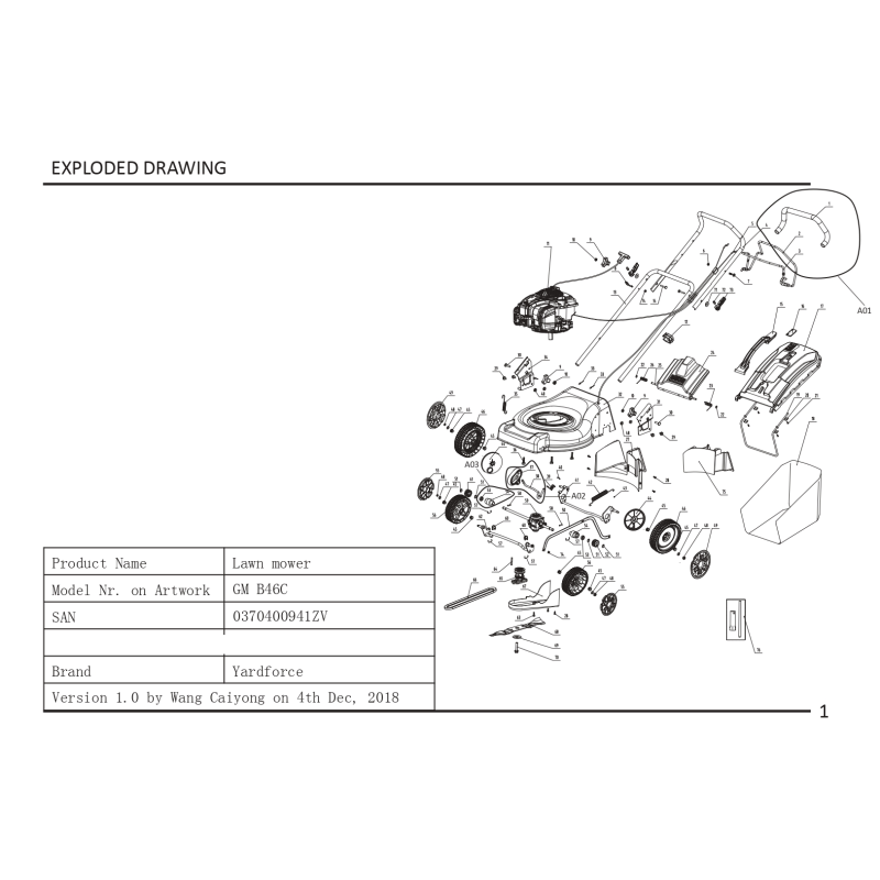 Molla di tensione - 1350263001 per GM B46C, GM B46CK, GM B46E, LM G46D, INV B4046 T, INV B4046 T2B, LM G46E