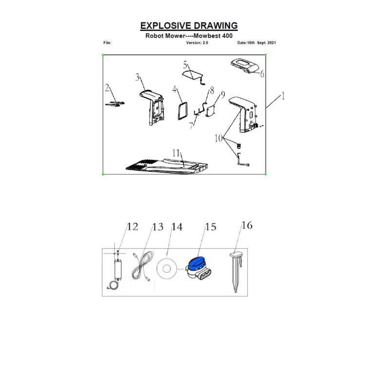 Slotted pan head axial screws - 846222 for MB 400, SA 650 ECO, SA 900 ECO, SA 800 PRO