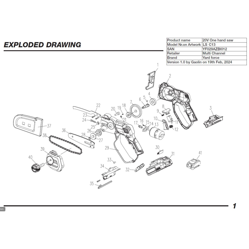 Knop - AZBI011040 voor LS C13