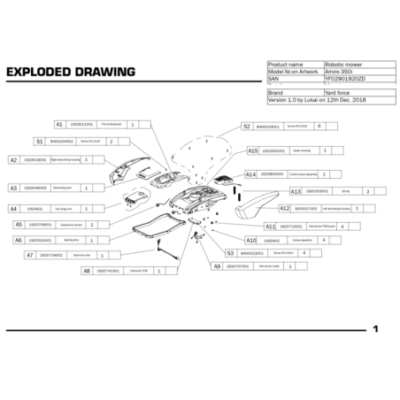 Capteur supersonique pour AMIRO 350 I