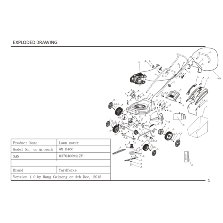 Ensemble de roulement pour GM B46C