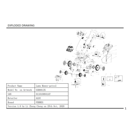 Levier de verrouillage rapide pour GGM 46 IZG