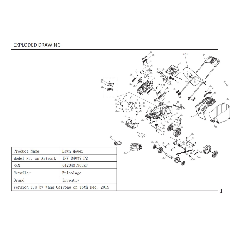 Akku - 240132002 für INV B4037 P2, INV B4046 T2B