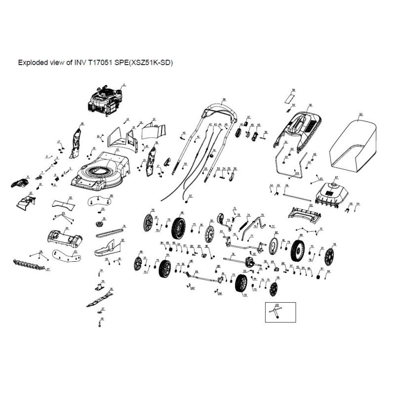 Engine LC1P65FE-2 - 1005039000 for INV T17051 SPE