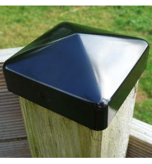 Chapeau de poteau, capuchon de poteau MERMIER - acier par lot de 2 - 70x70