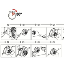 Tête débrousailleuse Tête universelle sans adaptateur Oregon 539137 Tap & Go