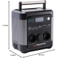 Estación eléctrica portátil 600 W - Batería recargable Yard Force Estación eléctrica portátil 600 W - Batería recargable Yard Force