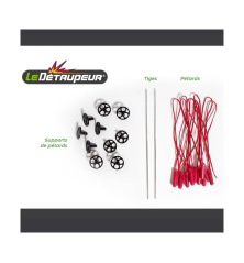 Kit Campagnol Terrestre / Rat Taupier 2 tiges + 10 pétards