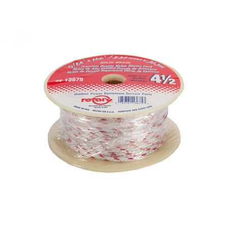 Corde de démarrage no.4-1/2) diam. 9/64'/3,5mm x 100'/30,5m rouleau 100' solide tresse rouge tracer nylon roperacer