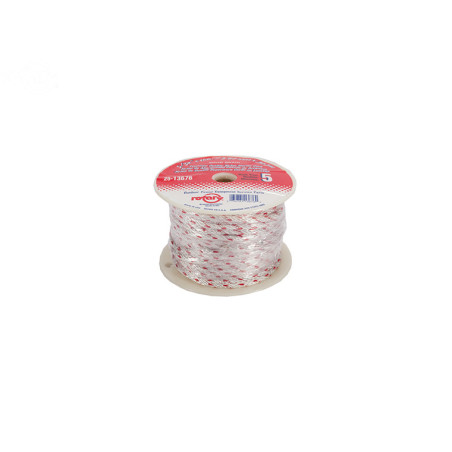 Rotary 13676 - Corde de démarrage (no.5) diam. 5/32'/4,0mm x 100'/30,5m rouleau 100' tresse solide rouge traceur corde en nylon