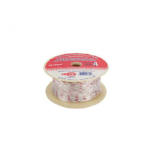 Rotary 13674 - Corde de démarrage (no.4) diam.1/8'/3,0mm x 100'/30,5m rouleau 100' tresse solide rouge traceur corde en nylon