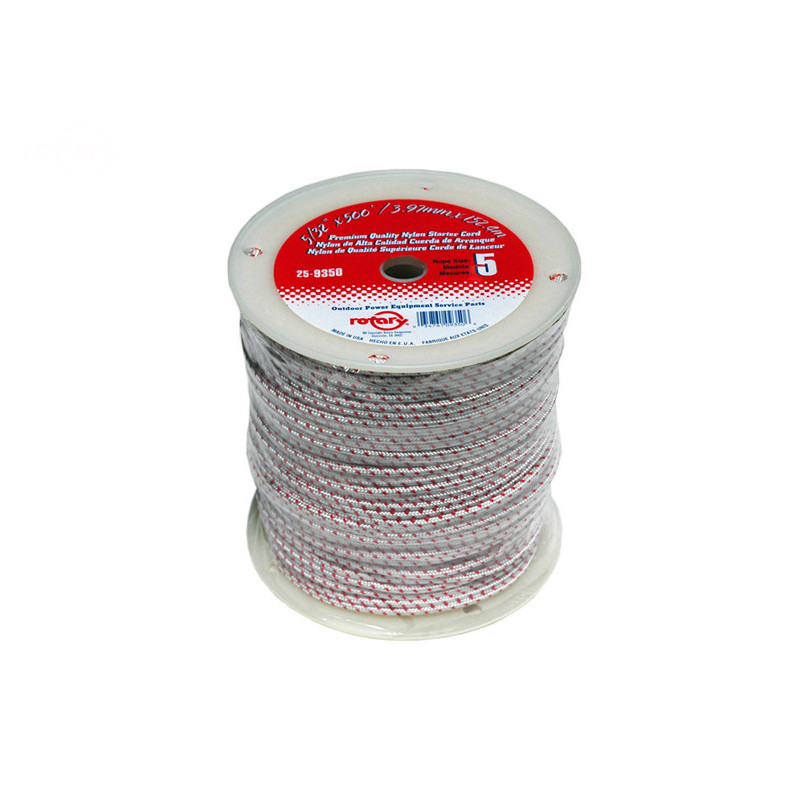 Corde de démarrage (no.5) diam. rouleau de 5/32'/4,0mm x 500'/152m cordon premium de 500' - fabriqué aux