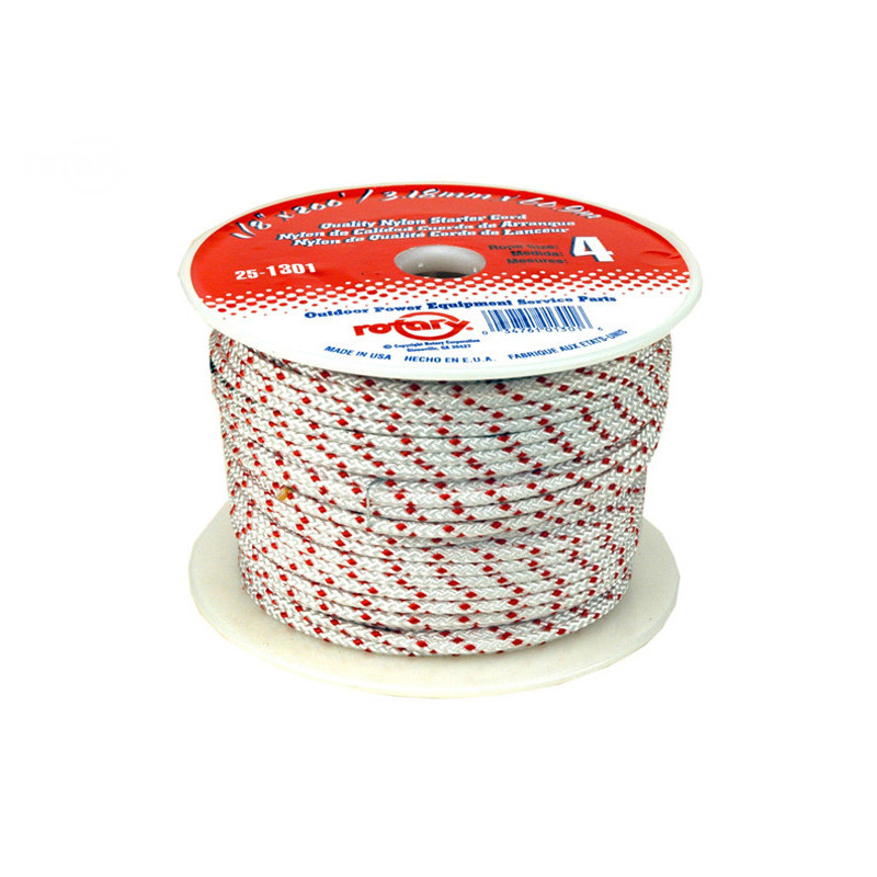 Corde de démarrage (no.4) diam. rouleau de 1/18'/3,0mm x 200'/61m cordon premium 200' - fabriqué aux