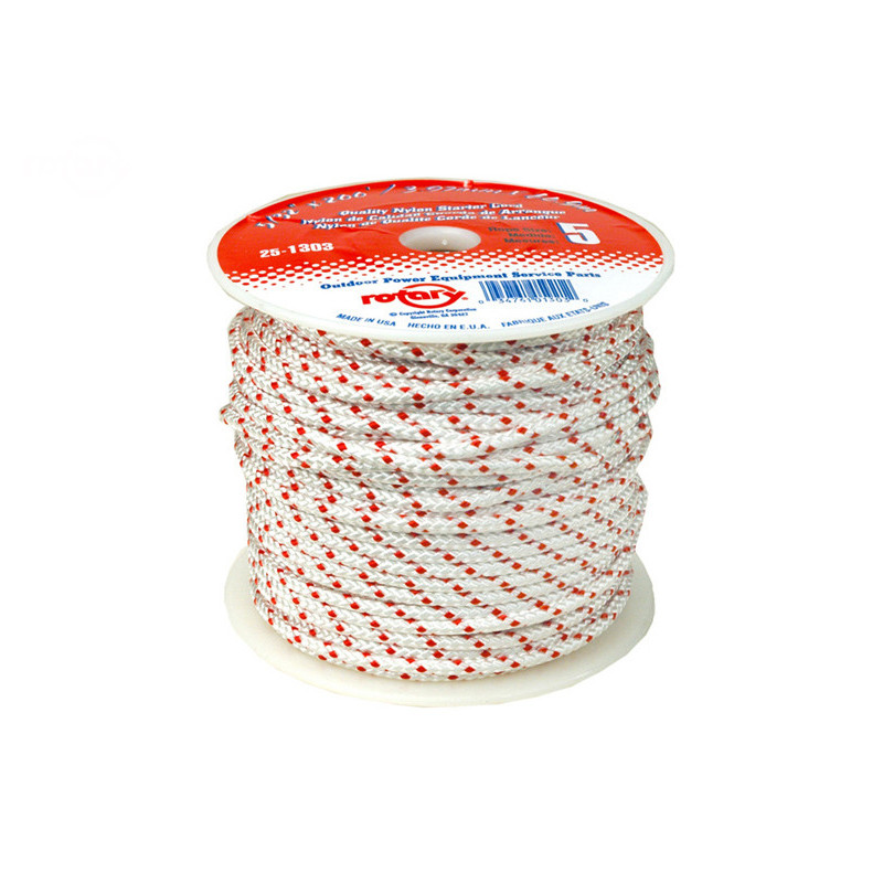 Corde de démarrage (no.5) diam. rouleau de 5/32'/4,0mm x 200'/61m cordon premium 200' - fabriqué aux